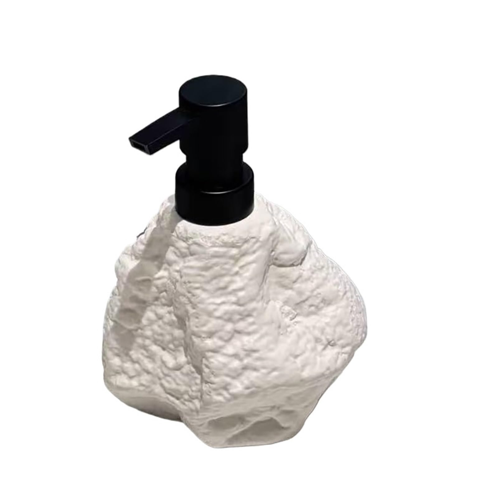 Ceramic Soap Dispenser 380ML Wabi-sabi style Ceramic Squeeze Bottle Stone Simple Lotion Soap Dispenser Conditioner Bottled Bathroom Accessories