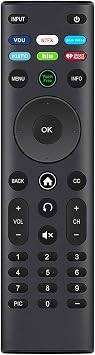 XRT150 Replace Smart TV Remote Control fit for VIZIO TV VFD43M-0804 D24h-J09 D32h-J09 PX75-G1 PX65-G1 P759-G1 P659-G1 VFD40M-08 VFD40M-08 V705x-J03 VHD32M-08 D40f-J09 VHD24M-0810 V435-H11 V505-H1
