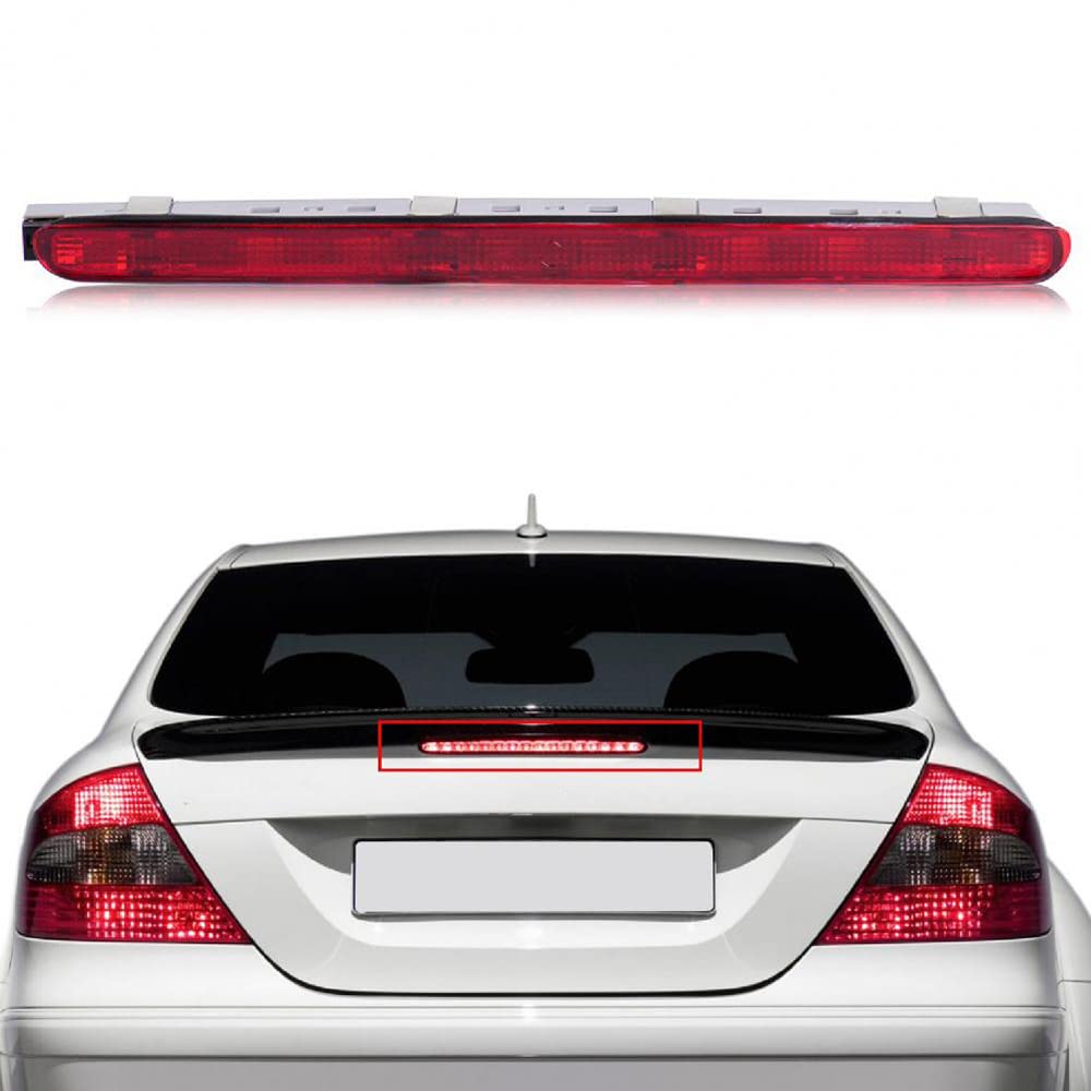 Riloer Luz de freno de montaje alto de la tercera lámpara de freno LED roja, compatible con los modelos M-erced-es B-en-z Cl-ase C W203 S-edan y AM-G 2001-2007, A2038201456
