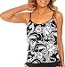 Caribbean Joe Women's Risque Triple Tier Ruffle Tankini