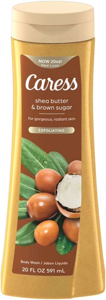 Body Wash For Gorgeous, Radiant Skin Shea Butter & Brown Sugar Hydrating and Exfoliating Body Wash 20 fl oz