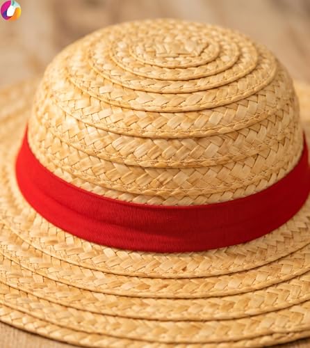 Image of Straw Hat Replica | Iconic Straw Hat with Red Band | Anime Cosplay Accessory & Fan Collectible