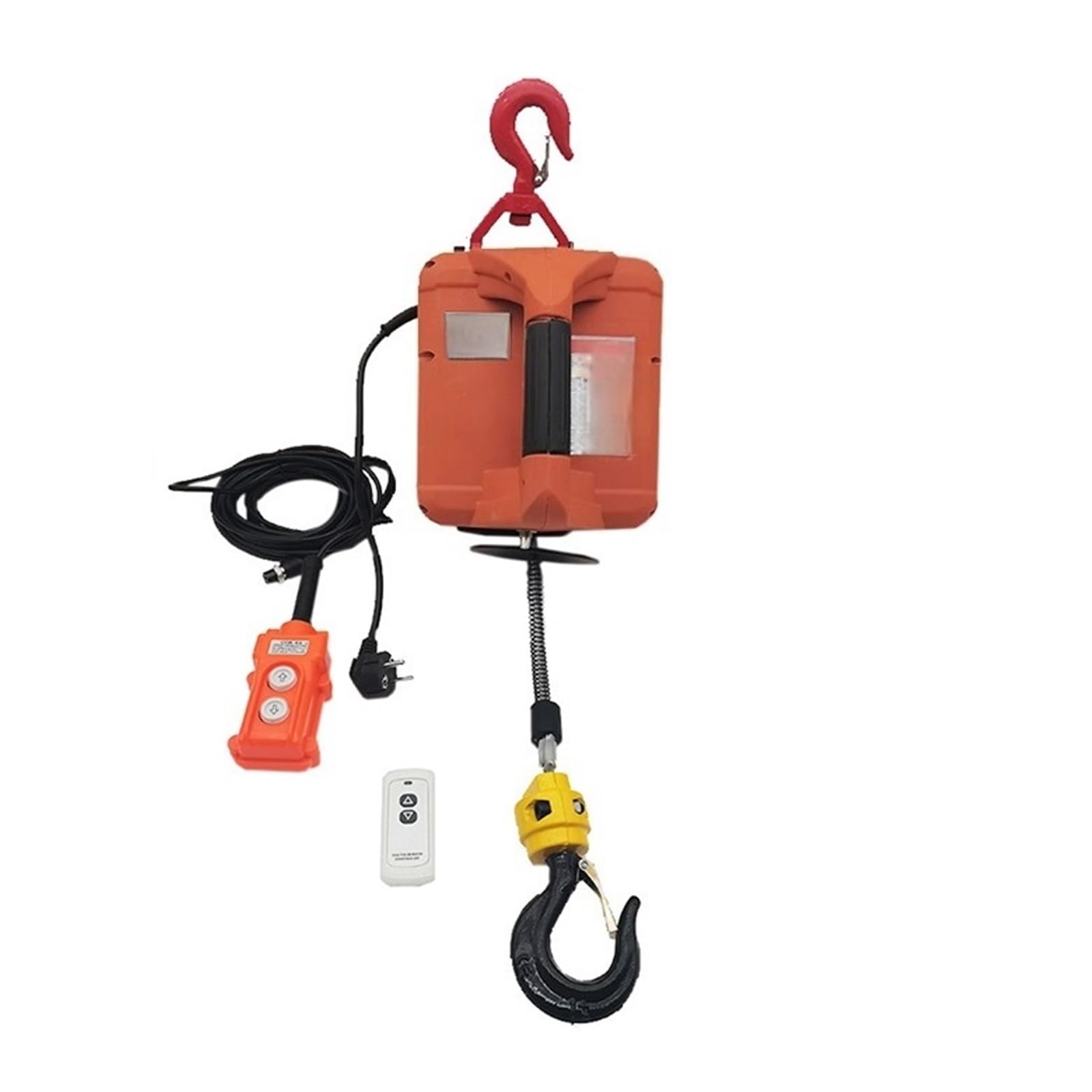 Wciągarka na kable elektryczne Wciągnik Elektryczny Przenośny Wciągarka Ręczna Blok Trakcyjny Linowy Z Drutu Stalowego 220 V/110 V(EU 22OV-REMOTE CONTROL)