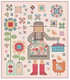 Riley Blake It’s Sew Emma The Quilted Farm Girl Quilt Pattern by Lori Holt of Bee in My Bonnet | Finished Size 72