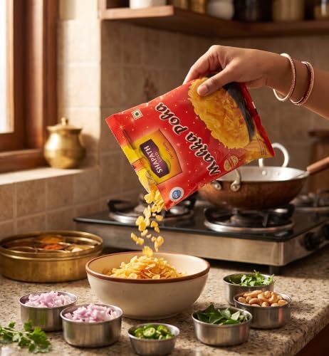 Image of SHAPATH Premium Corn Flakes | Crispy Toasted Corn Flakes | Ready to Fry Breakfast | Light & Crunchy | Enjoy with namkeen /Add Pinch of Salt For Better Taste | Best For Evening Snacks / 500gm Pack