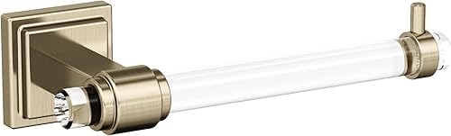 Vista 68 de Amerock BH36062CG10 - Toallero de mano Glacio de 5-7/16 pulgadas de longitud para pared de baño y cocina pequeña, accesorios de baño Transparente