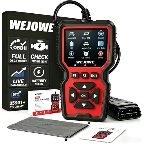 WEJOWE Upgraded OBD2 Scanner Diagnostic Tool, Check Engine Code...