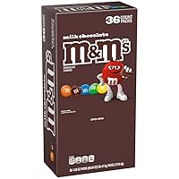 Vista 1 de Caramelos de chocolate con leche de M&M's, bolsa en tamaño de 1.69 oz, caja de 36