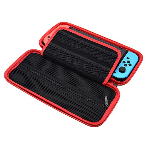 Nintendo Switch Hard Carry Case With 10 Game Cartridge, Carry Shell Pouch For Nintendo Switch Console& Accessories, Black #TOP2