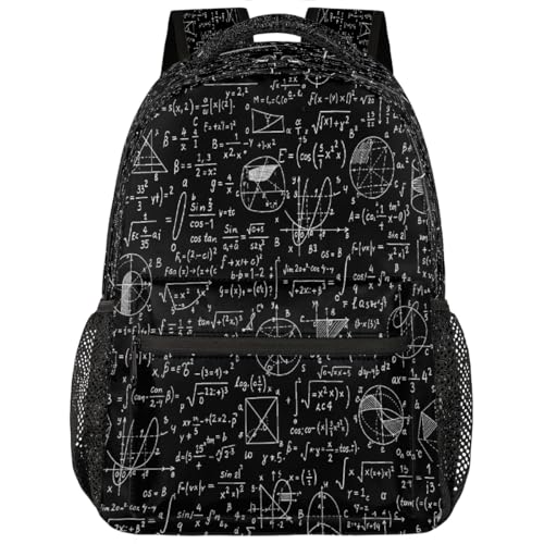 Mochila escolar de matemáticas bolsa de viaje ligera estudiantes secundaria y universidad