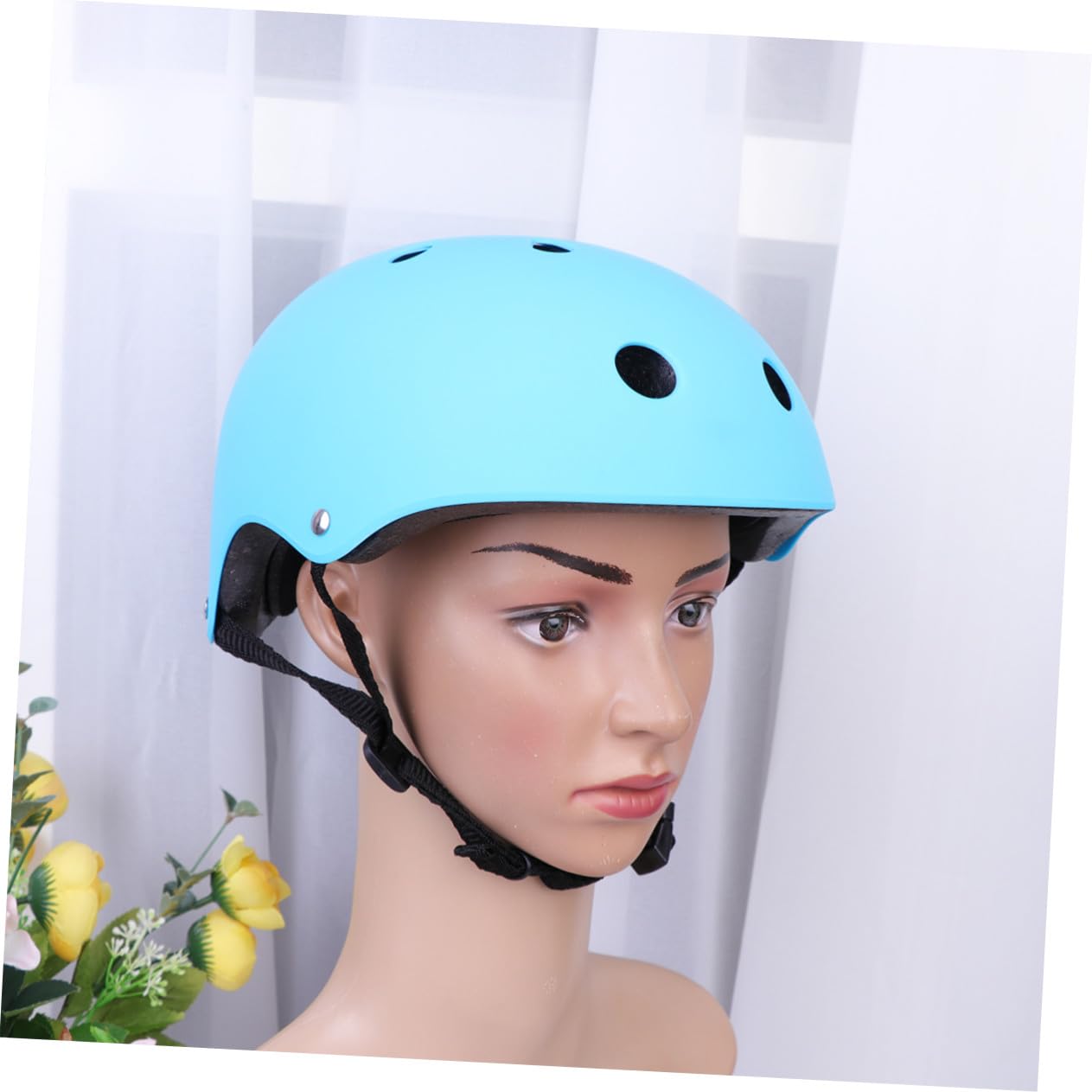 Casco 49-53 Cm para Niños y Adultos Azul de Seguridad