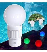 Pool Dosierschwimmer, Chlor Spender, Chemikalien Chlor Dosier mit wasserdichtem Solar Ball Light ...