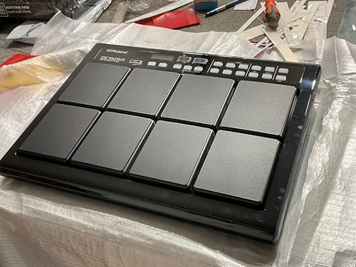 Image of Self Adhesive Silicon Rubber Patchment Set Of 8 Pcs For Roland Octapad SPD-20. Super look & Bounce, Ultimate Premium Quality Silicon, Protect Your Octapad From Hard Hitting.(BLACK)