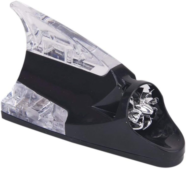 AUTONEST Wind Powered LED Light Fin Shaped Car Antenna (Black) for Maruti Eco