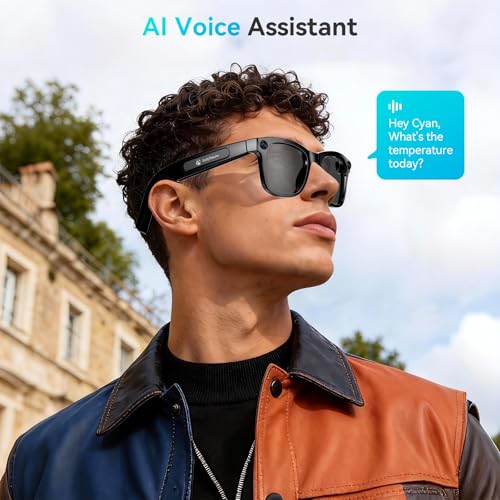 image for EarlySincere 2026 Ai Smart Glasses for Men Women, 8mp 4k Hd Camera Gla
