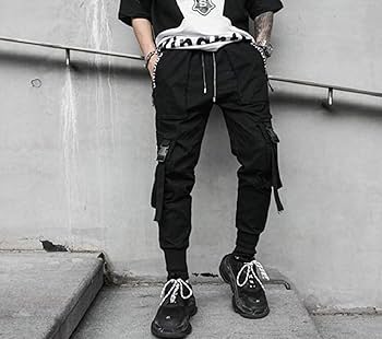 Amazon.co.jp: 両足ベルト カーゴパンツ Lサイズ ダンス 原宿系