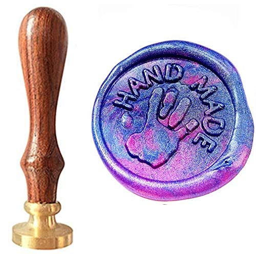 MNYR 'Handmade' Monogram with Hand Palm Wax Seal Sealing Stamp Embellishment Wedding Invitation Card Snail Mail Gift Wrapping Wine Package Great Christmas Gift Idea Wax Seal Stamp Set MNYR 'Handmade' Monogram with Hand Palm Wax Seal Sealing Stamp Embellishment Wedding Invitation Card Snail Mail Gift Wrapping Wine Package Great Christmas Gift Idea Wax Seal Stamp Set