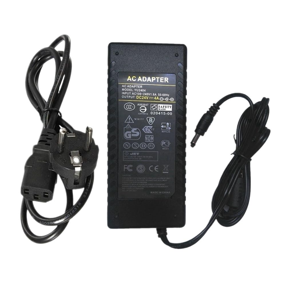 TNNBNT 24V 4A AC Adapter Charger 96W For Dymo 24V 3.75A 3A-902DA24 Power Supply(ADD AU CABLE)