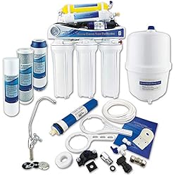 Osmosis Inversa 6 Etapas Con Bomba Finerfilters unidad de ósmosis inversa doméstica de 6 etapas con bomba de refuerzo de diafragma, filtro remineralizador y tanque de almacenamiento: para obtener la mejor agua potable