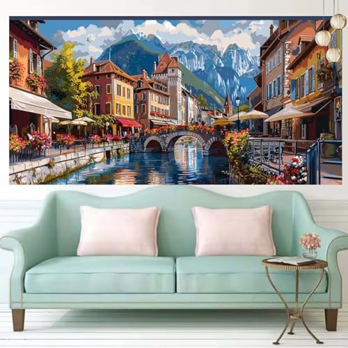 Broderie diamant kit complet 60x150cm Brücke, loisirs créatifs adultes et diamond painting