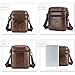 Imagen de MANNUOSI Shoppers y bolsos de hombro piel autentica Bolsos para hombre vintage Business Bolsos de mano casual Bolsos cruzados multifuncional Bolsos marrón3