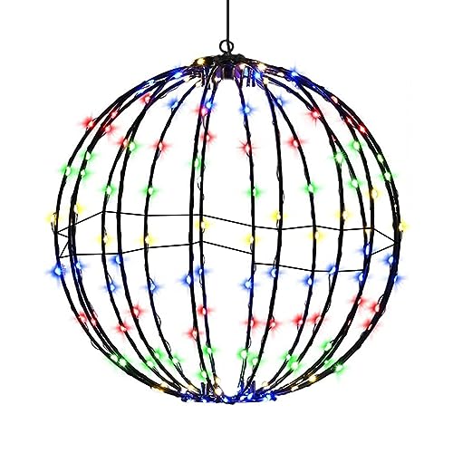 Sfere luminose pieghevoli 3D Palline di Natale