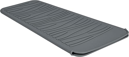 Silicone Heat Resistant Mat for Hair Iron, 11 x 5 inch, Grey, 1 Pack