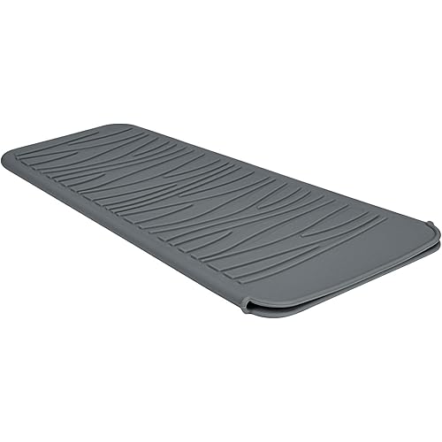 Silicone Heat Resistant Mat for Hair Iron, 11 x 5 inch, Grey, 1 Pack