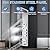 6-in-1 Shower Panel Tower System with LED Display – Rainfall, Waterfall & 4 Body Spray Modes, Stainless Steel Wall-Mounted Shower Panel with 49" Handheld Shower Hose