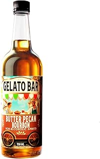 GELATO BAR Non-Alcoholic Bourbon Alternative | Butter Pecan | The World’s Leading Developer of Non-Alcoholic Spirits, Liqueurs & Mocktails | 25.4 FL OZ (750 ML)