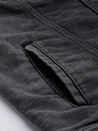 Image of The Indian Garage Co Men Slim Fit Solid Denim Trucker Jackets