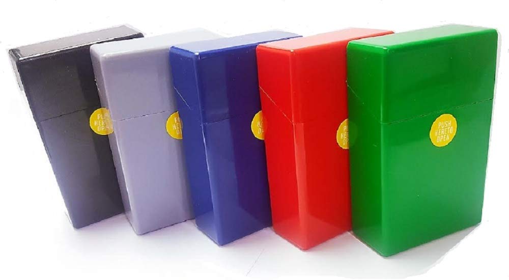 Amazon.com: DMtse Pack of 3 Hard Box Full Pack Cigarette Box Case (King Size)  (Assorted Colors) : Health & Household