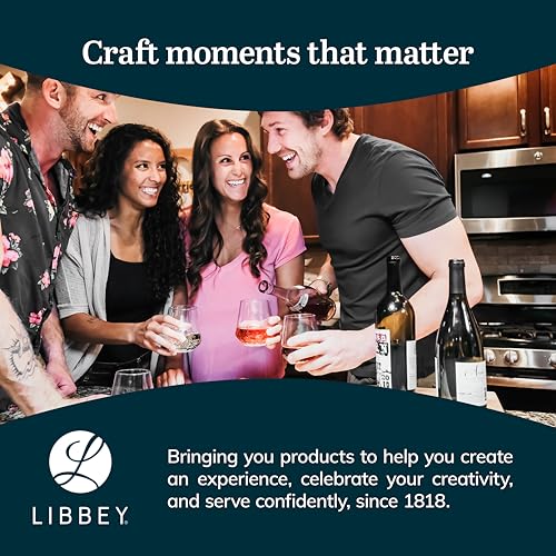 Libbey Hammered Stemless Wine Glasses Set of 8, 17.75-ounce, Dishwasher-Safe, Chiseled Textured Glassware Set, All Purpose Wine Glasses for Everyday Use by Libbey - Image 6