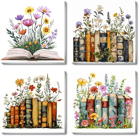 Amazon.com: AREOPNMG 4 Pack Book Paint by Numbers Kit for Adults ...