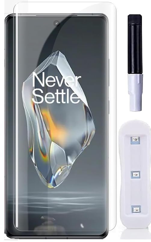 Image of Premium Tempered Glass Design For Oneplus 11 Advanced Border Less Full Edge-To-Edge Protector 3D Curved UV Screen Protector And Easy Installation Kit (Pack Of 1) Asy Installation Kit