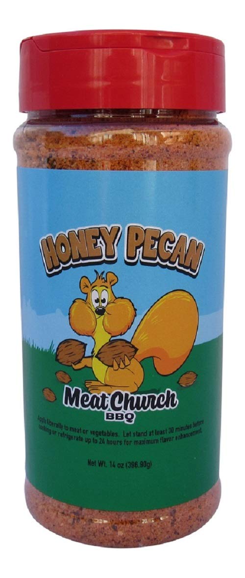 Meat Church Honey Pecan BBQ Rub and Seasoning for Meat and Vegetables, Gluten Free, 14 Ounces