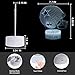 Deal Best Football Team 3D Optical Illusion 7 Colors LED Night Light Table Lamp with USB Power Cable for Cowboys Fans Gift