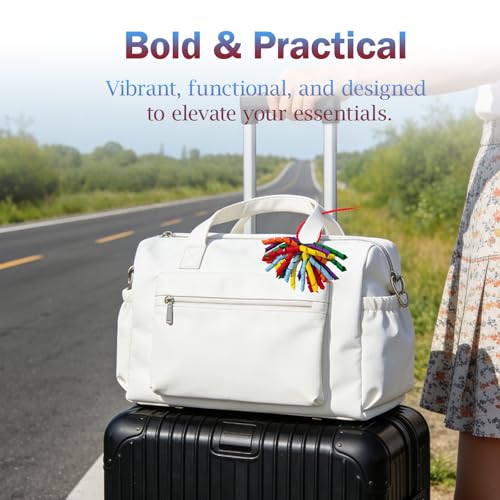 Luggage Pom Poms with Silicone Tie