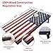 4'x2' Cornhole Set Regulation Size, Includes 2 Solid Wood Cornhole Boards, Carrying Case and 8 Bean Bags, Corn Holes Outdoor Games for Adults and Family,American Flag Wooden Boards Set for Outdoor