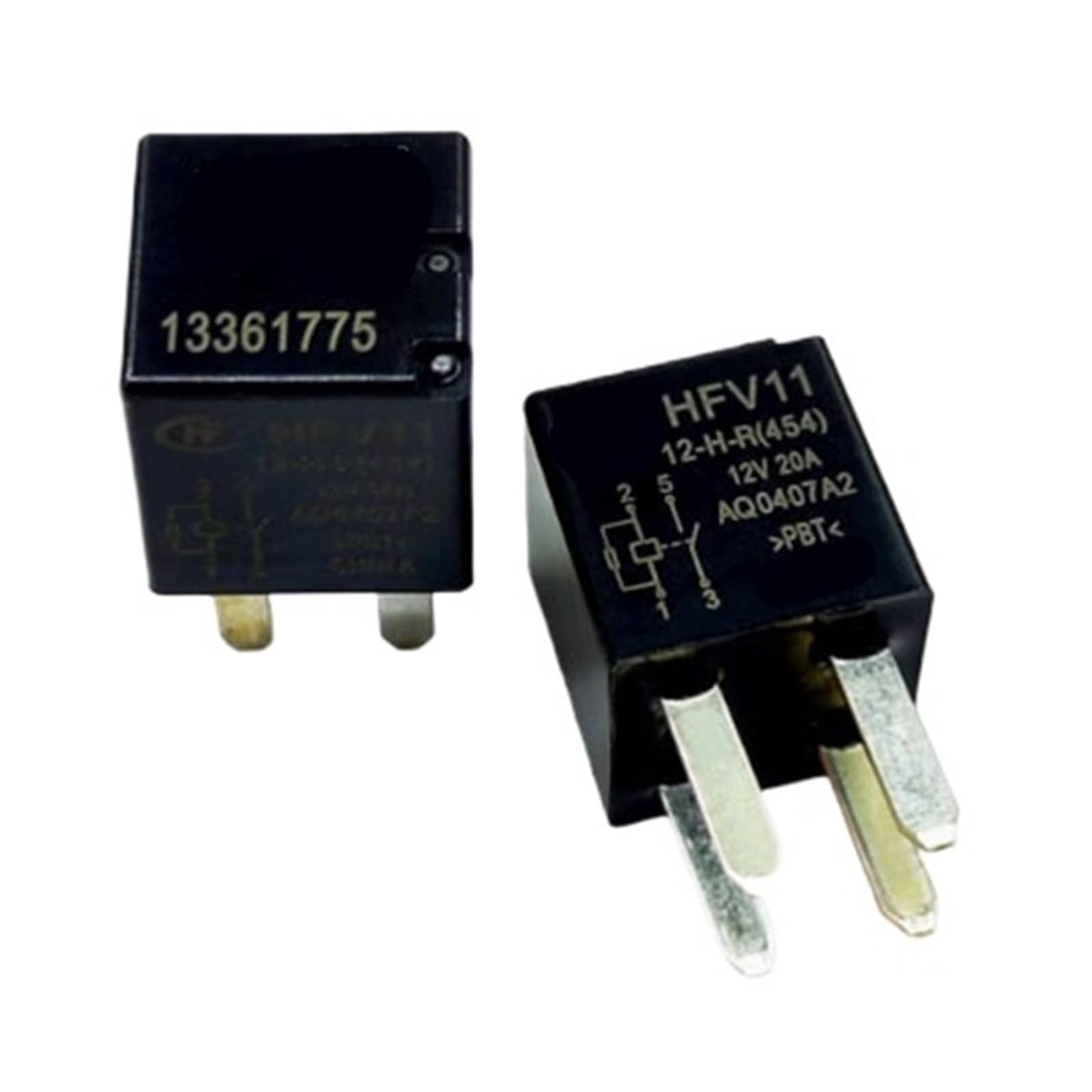 Relais 13361775 12V 20A à 4 pieds pour circuit automobile lot de 5 pièces