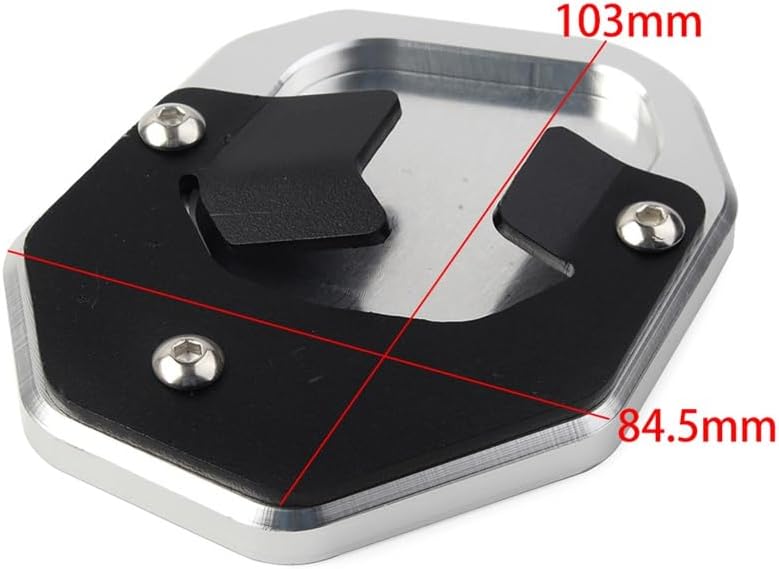 Motorcycle Foot Plate Pad Aluminum Motorcycle Side Stand Extension Pad Kickstand Enlarger Plate for Y&AMAHA Tenere 700 2019