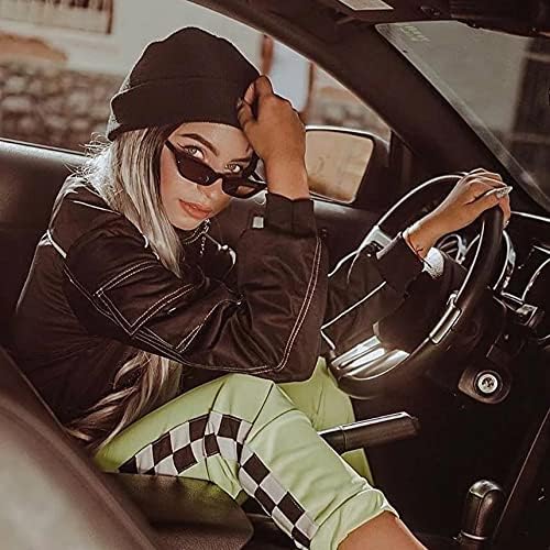 Small Cat Eye Sunglasses for Men and Women Skinny Retro Frame Y2K Shades Trendy Fun Fashion Glasses - Image 7