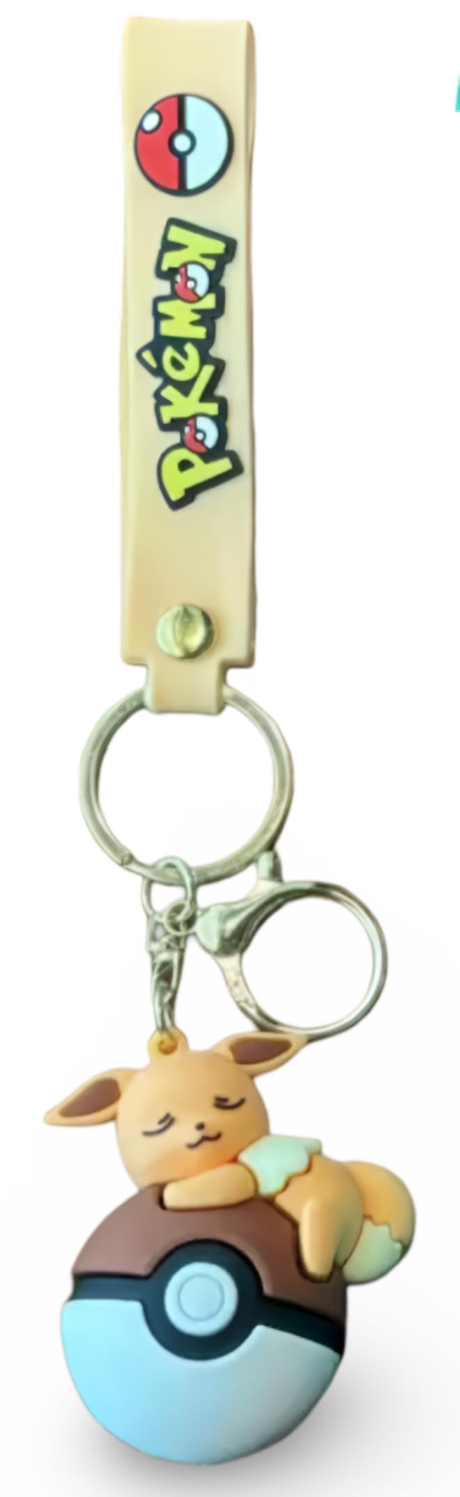 Pokemon | Pokeball Keyring/Bag Charm Figure | 15+ Years | Eevee (Style 2)