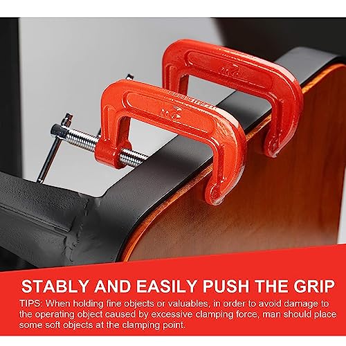 Image of Homdum Heavy Duty Mini G Clamp | C Type Clamping Tool (1 inch)