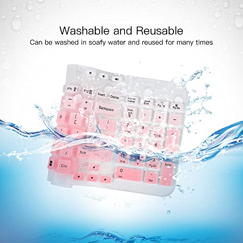 Keyboard Cover For Logitech Mk360 K360, Ultra Thin Keyboard Cover Skin For Logitech Mk360 K360 Keyboard Cover Protector, Logitech Logitech Mk360 K360 Accessories, Ombre Pink #TOP5