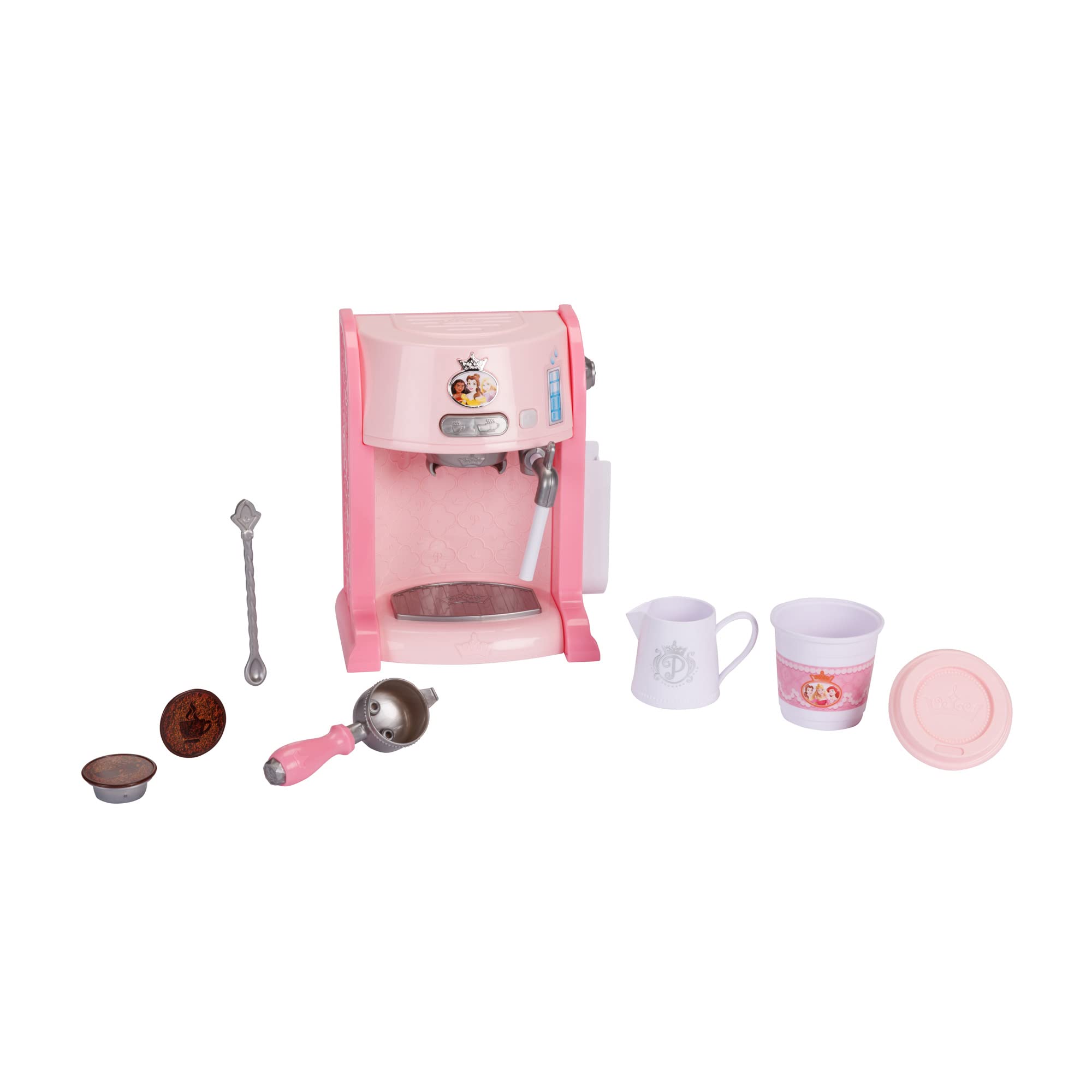 Disney Princess Style Collection | Machine À Espresso Jouet pour Enfants | Cafetière avec Sons Et Lumières | Accessoires Cuisine Jouet | Jeu Imitation 3+ | Piles Incluses | Cadeau Fille