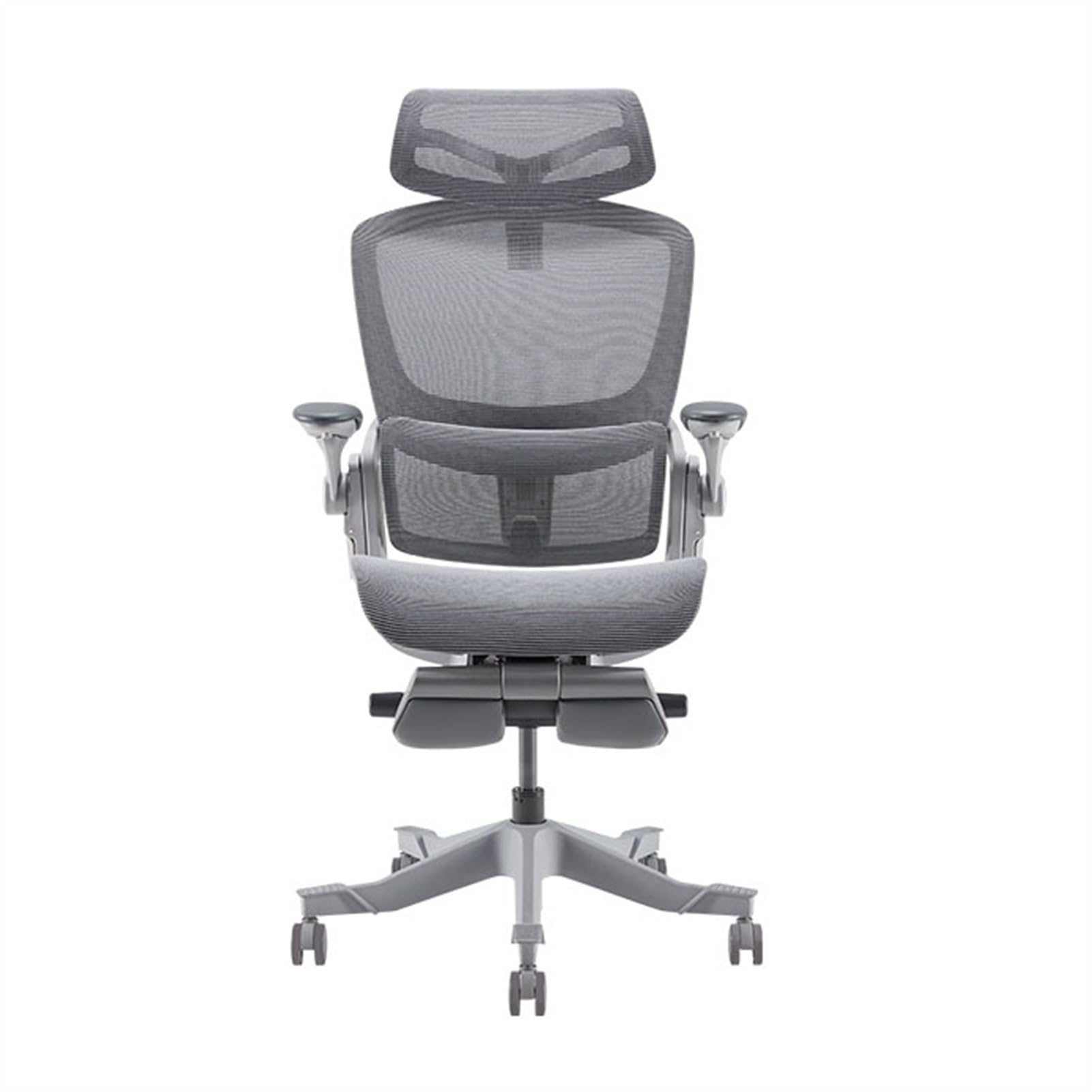EINES Desk Chair Ergonomic Office Chair With Adjustable Lumbar Support, High-Back Mesh Desk With Headrest And Flip The Armrest - Swivel Task With Footstool Gaming Chair