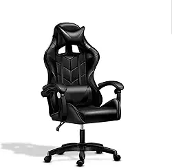 Cadeira Gamer, Escritório, Confortável Ômega (Preta)