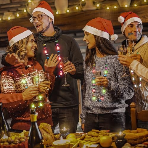 Image of Christmas Necklace, 4PCS Light up Christmas Necklace Party Accessories
