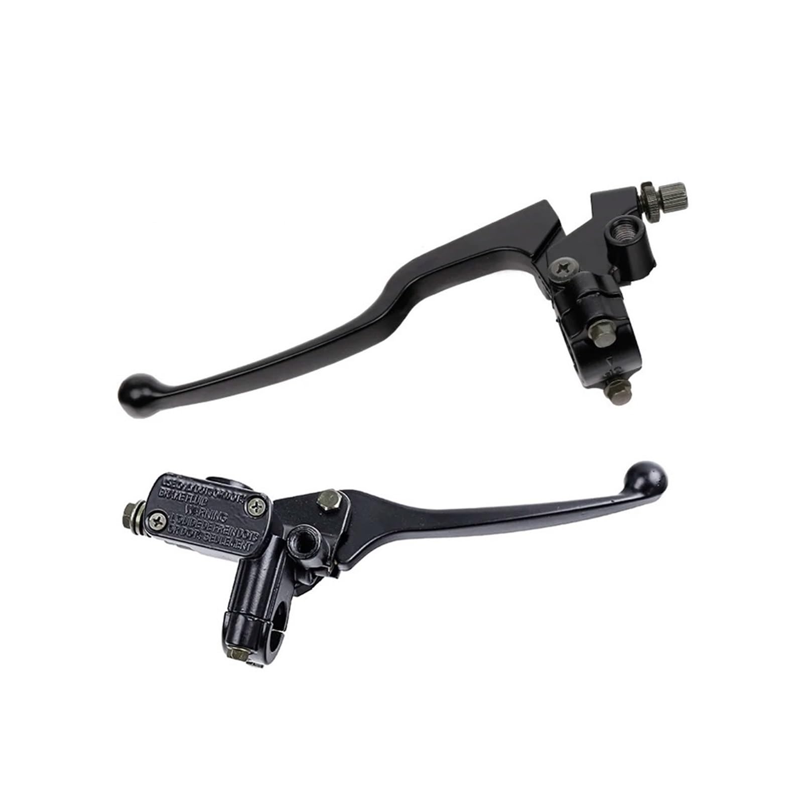Jwqebns Black Set Motorcycle Brake Clutch Levers ‌Motorcycle 22Mm Brake Pump Front Master Cylinder Hydraulic Lever Dirt Pit Bicycle Moped Scooter Atv Quad(Black Set)
